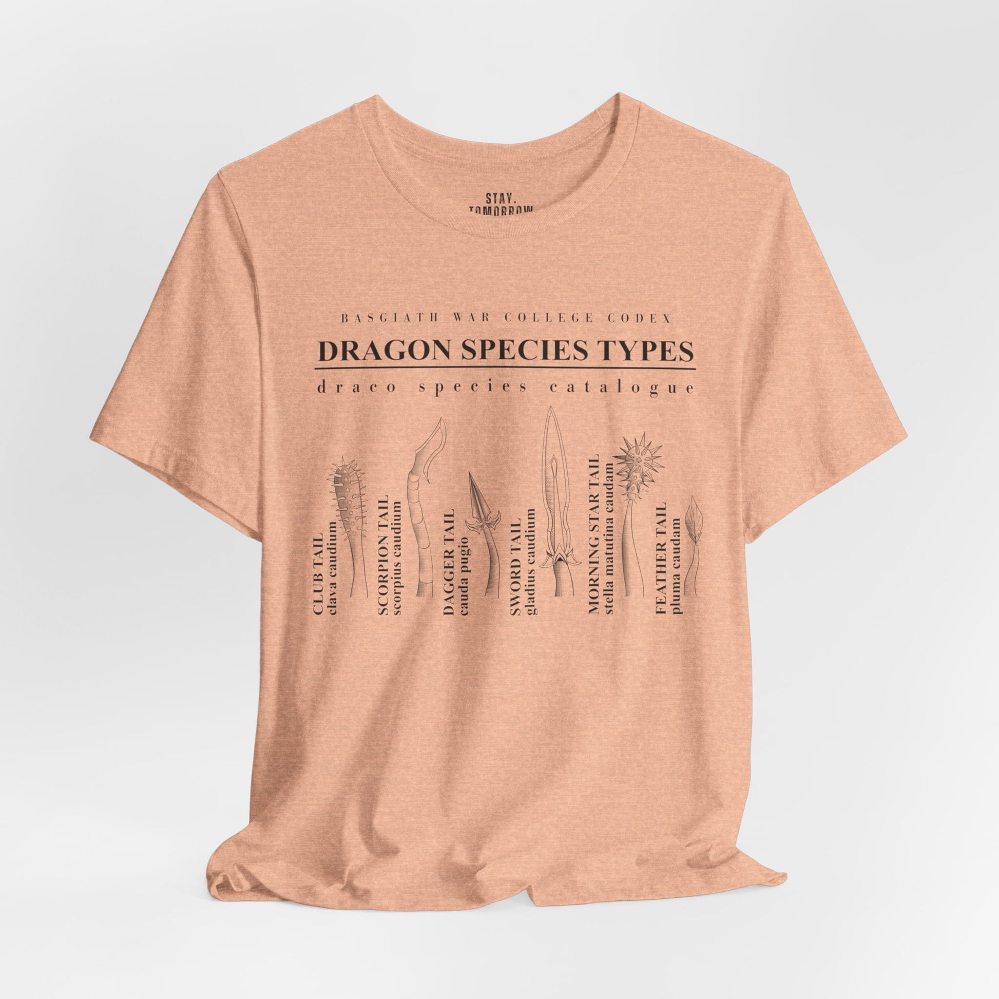 Onyx Storm Fourth Wing Iron Flame Basgiath War College Codex of Dragon Species T-Shirt Book Lovers | Inspired by Rebecca Yarros Bookish Gifts BookTok Bibliophile