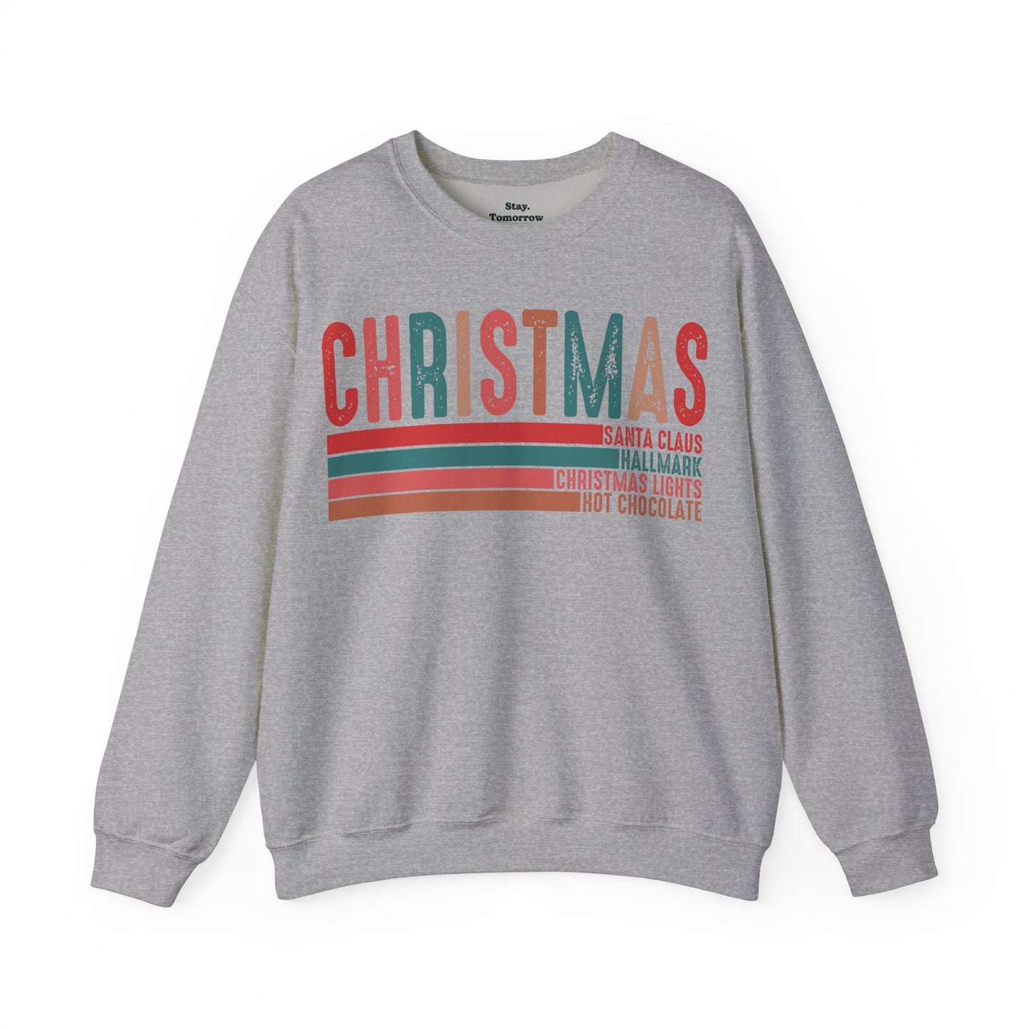 Christmas Sweatshirt 2024 Retro Nostalgic Holiday Season