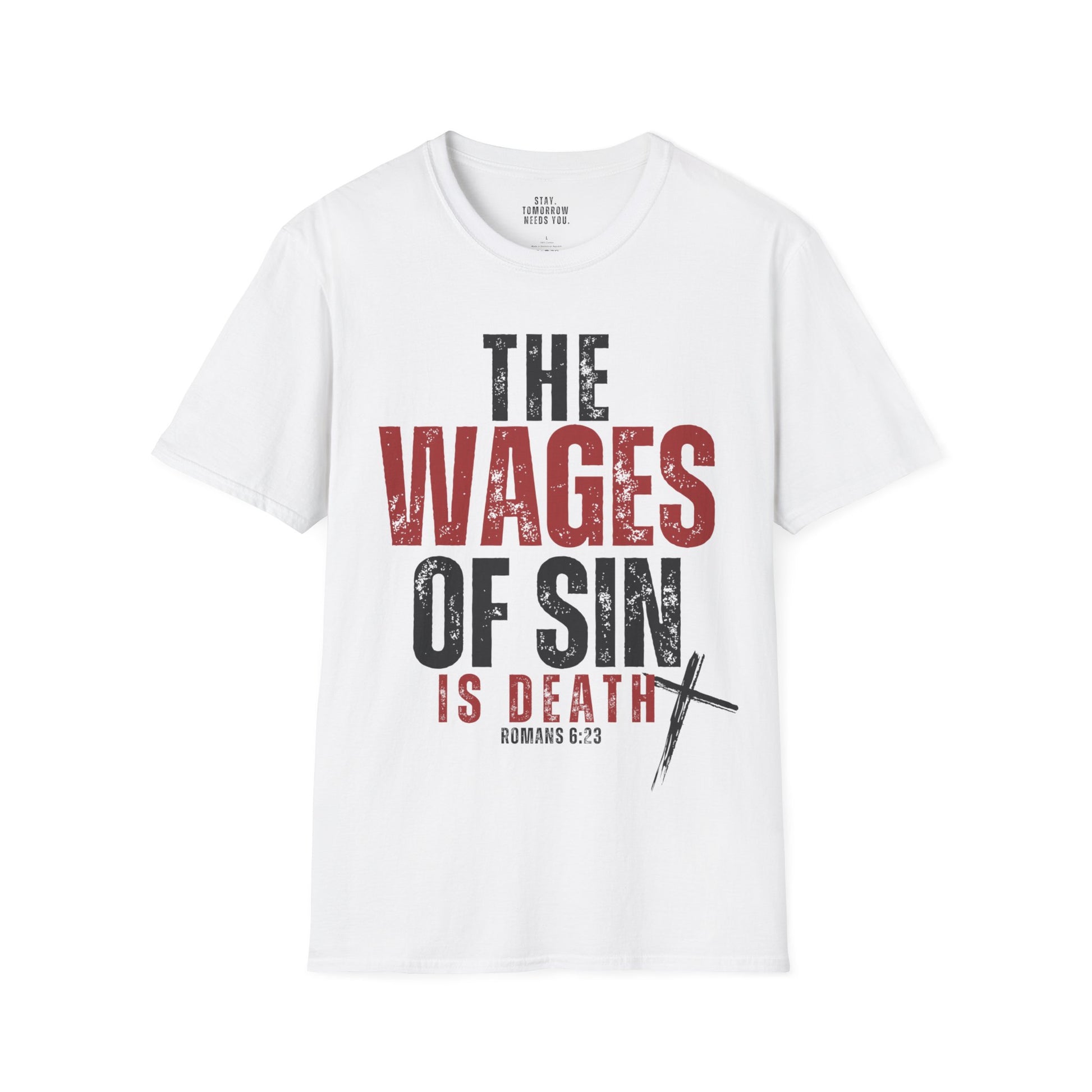 Romans 6:23 The Wages of Sin is Death Bible Verse Scripture Christian Gift Mens Faith God Jesus Bible Christmas Gift