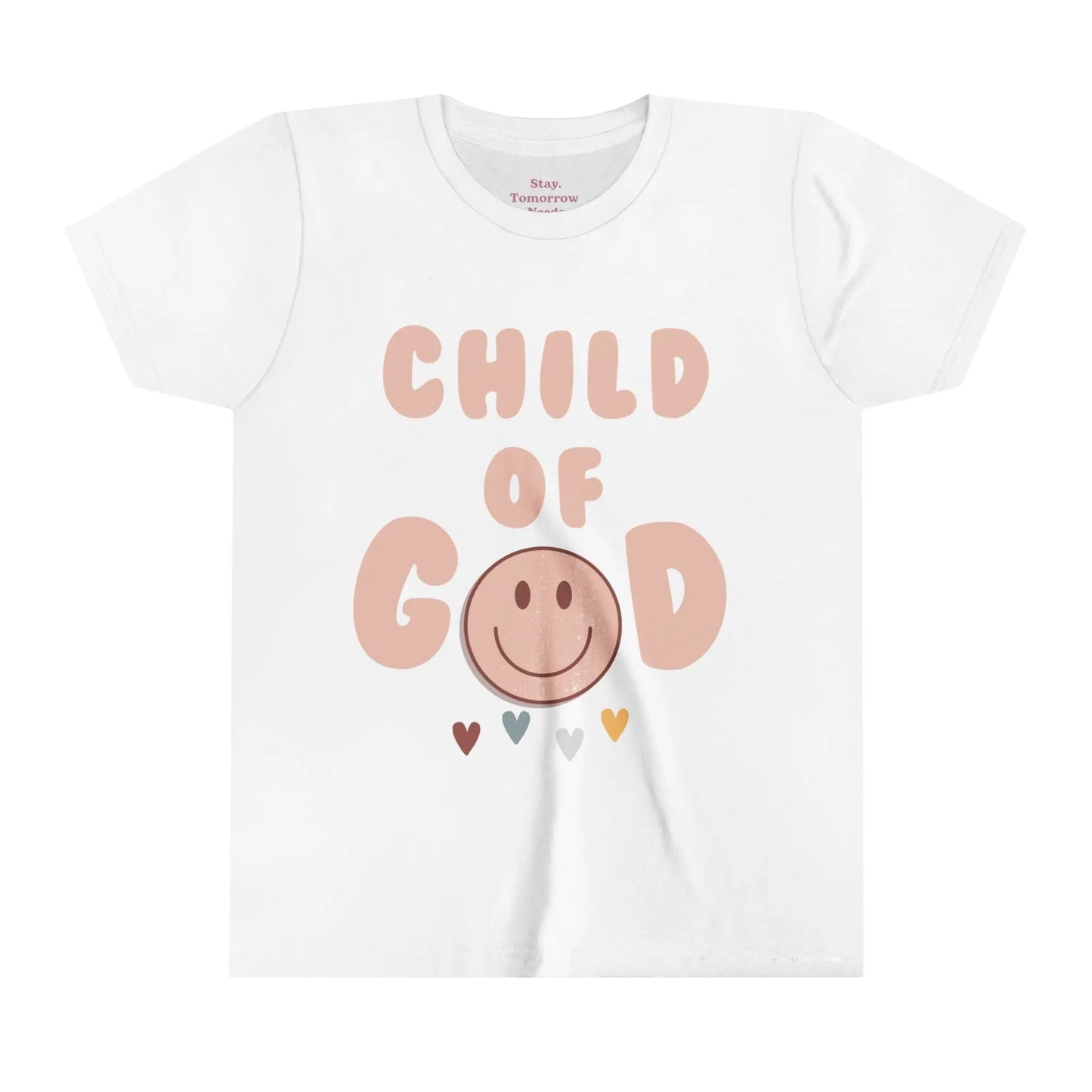 Child of God Girls Christian T shirt retro boho pink Jesus - Stay Tomorrow Needs You Child of God Girls Christian T shirt retro boho pink Jesus