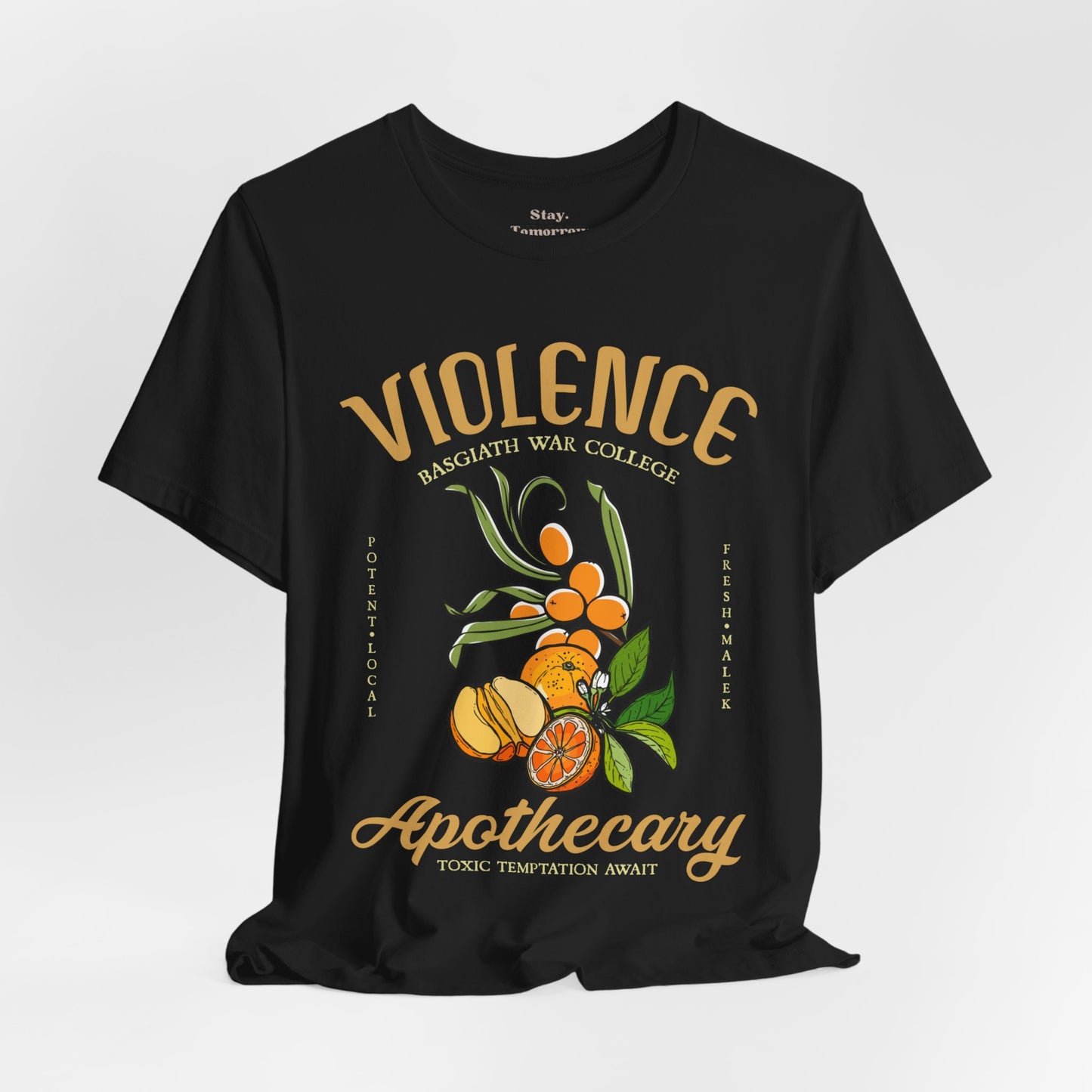 Onyx Storm Fourth Wing Iron Flame Vintage-Style Violence Basgiath War College Apothecary T-Shirt Inspired by Rebecca Yarros BookTok Book Club Empyrean Series Fantasy