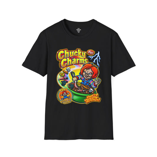 Spooky Season Halloween 2024 Chucky Charms' Child's Play Retro T-Shirt Horror Movie Lover