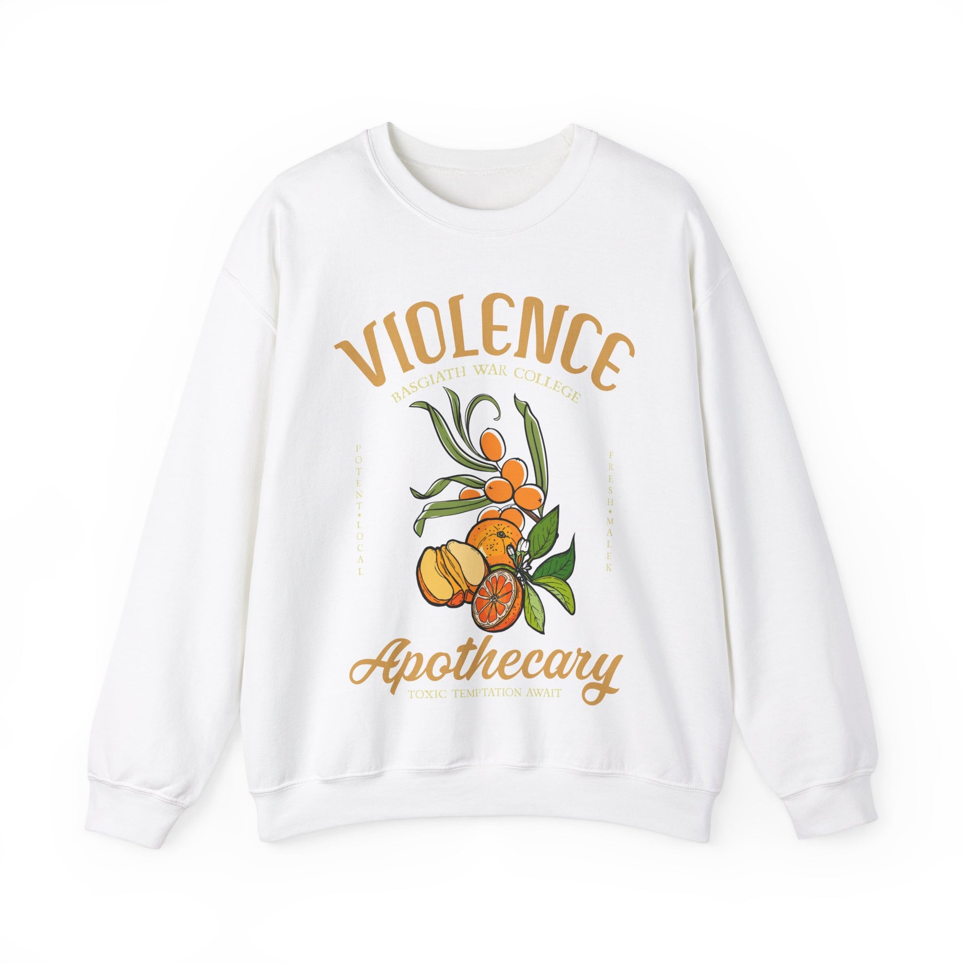 Onyx Storm Fourth Wing Iron Flame Vintage-Style Violence Basgiath War College Apothecary Sweatshirt | Inspired by Rebecca Yarros - Stay Tomorrow Needs You