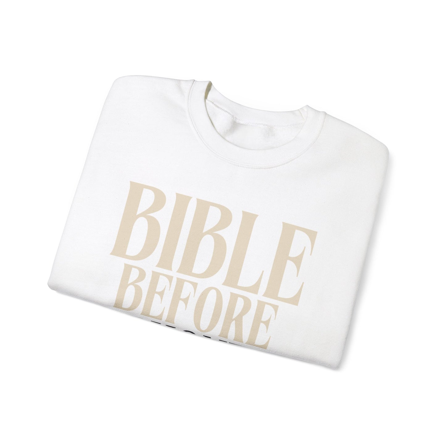 Bible Before Phone Christian Sweatshirt Catholic Jesus Read Your Bible Christian Apparel