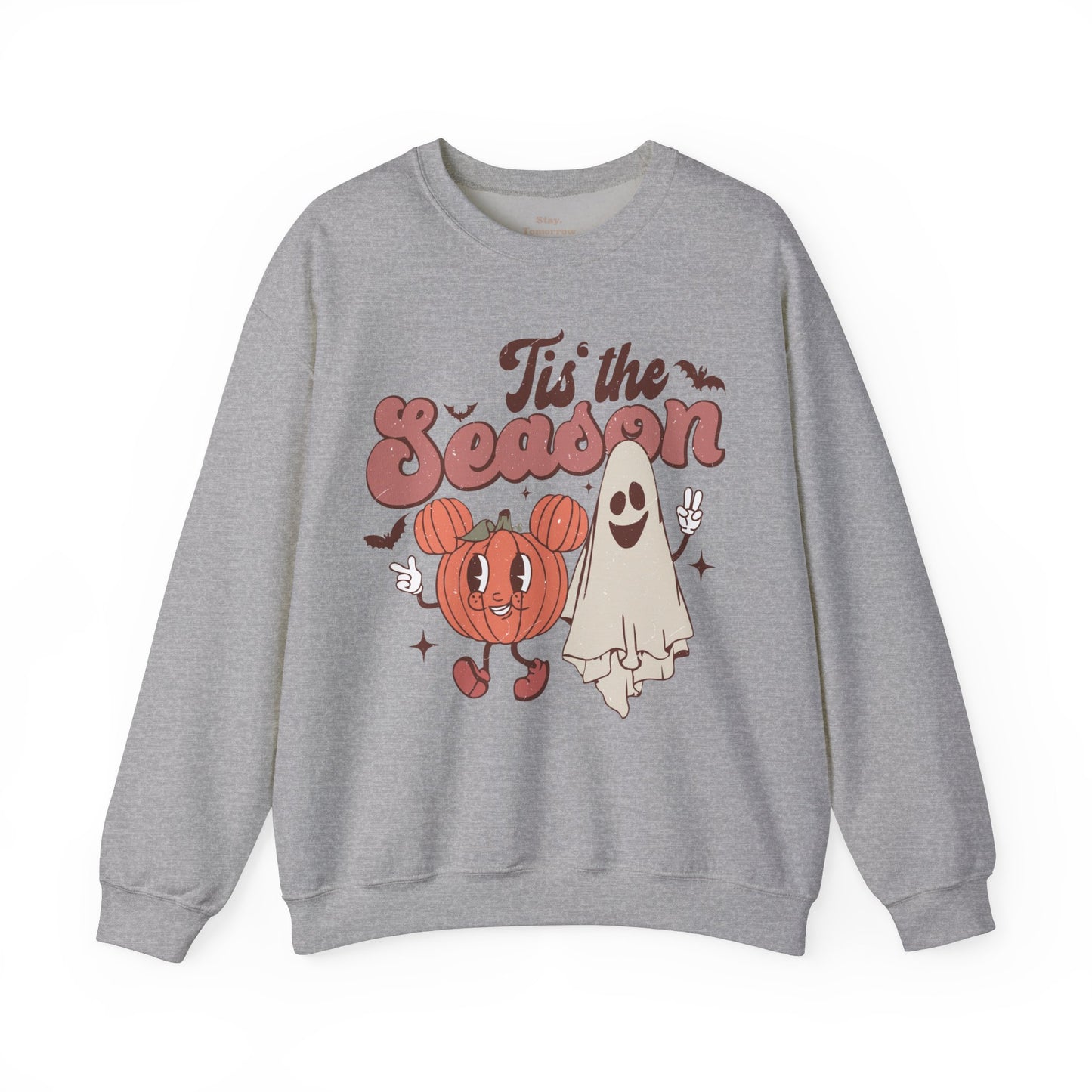 Spooky Season Halloween2024 Fall Cute Retro 'Tis the Season' Halloween Pumpkin Sweatshirt