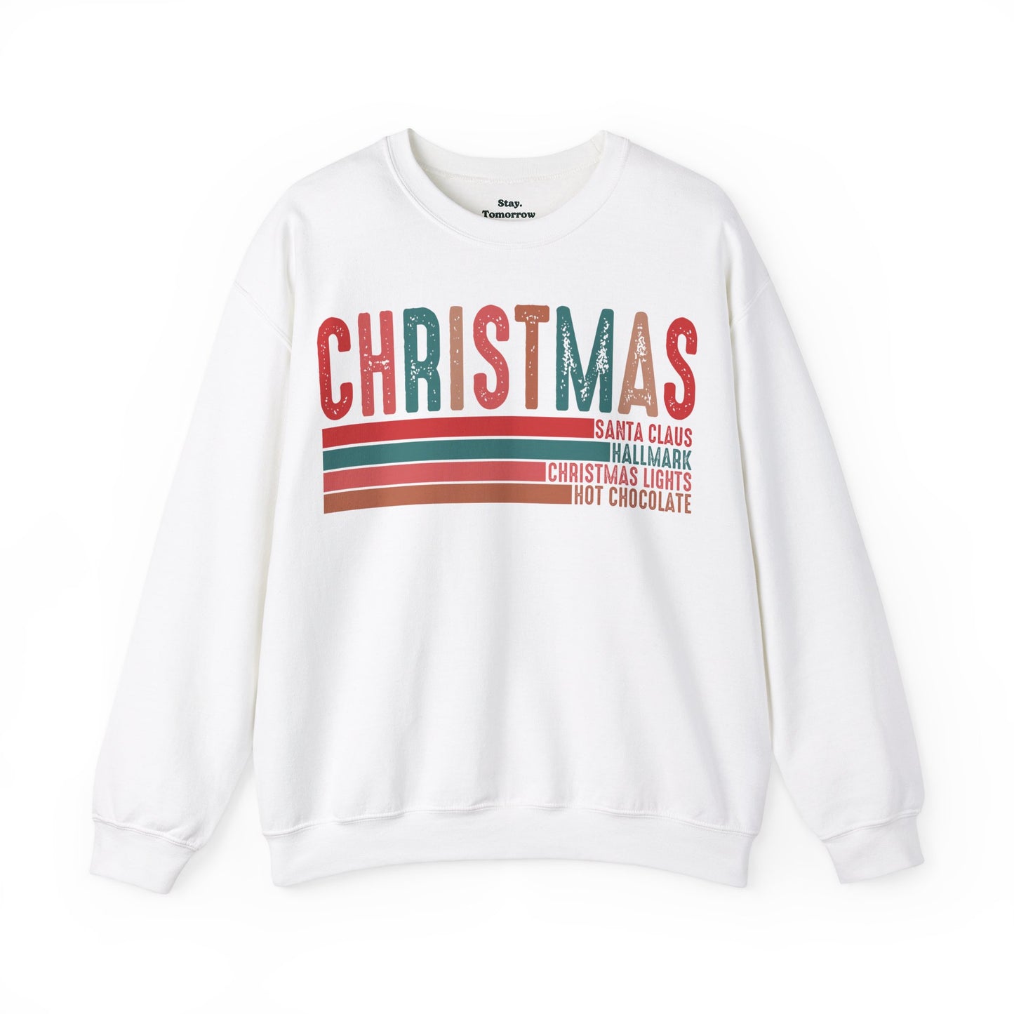 Christmas Sweatshirt 2024 Retro Nostalgic Holiday Season