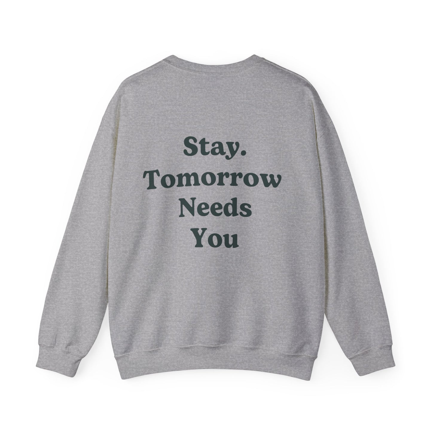 Retro Smiley Stay Tomorrow Needs You Suicide Prevention Sweatshirt Mental Health Awareness Gift Veterans Support Military Gift Christmas