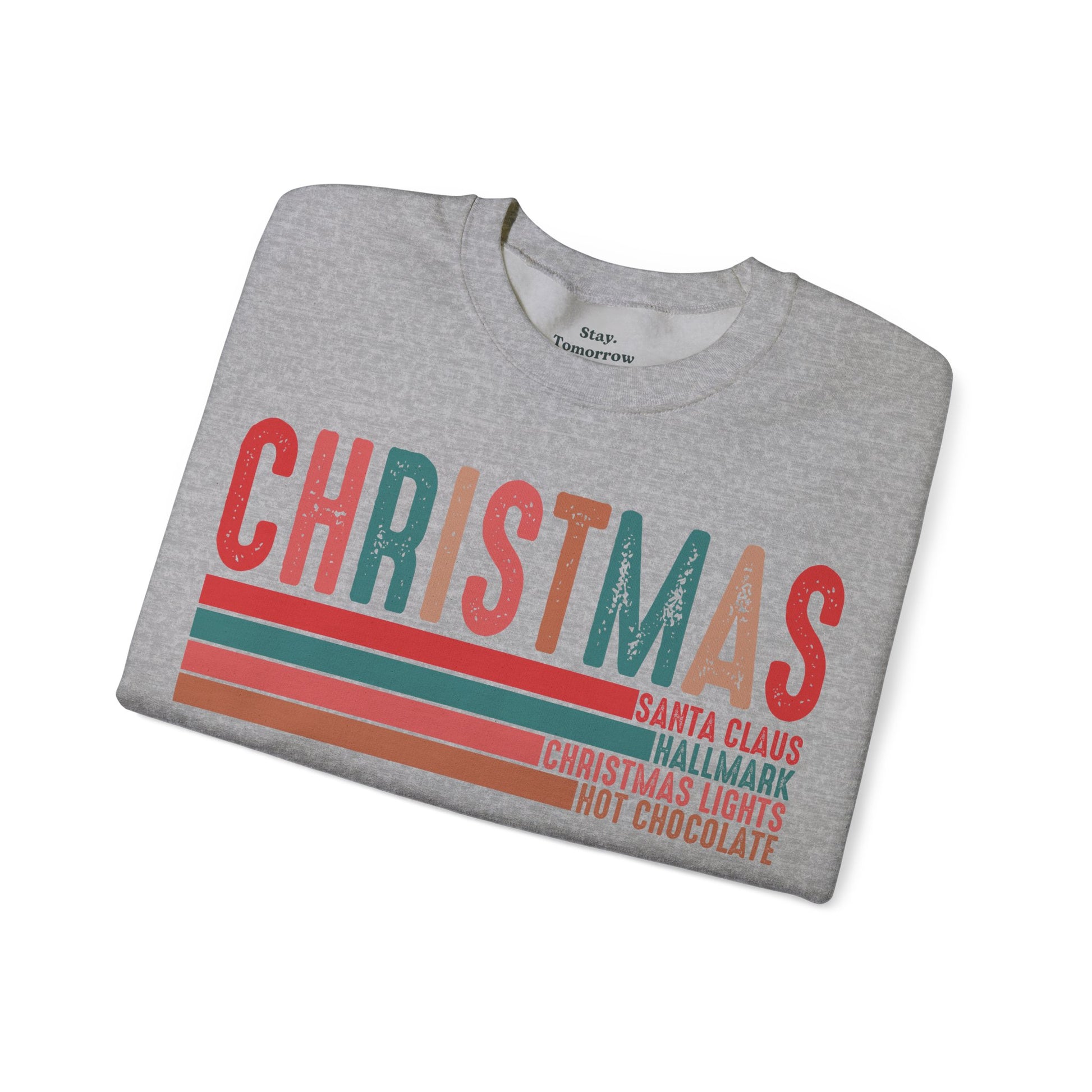 Christmas Sweatshirt 2024 Retro Nostalgic Holiday Season