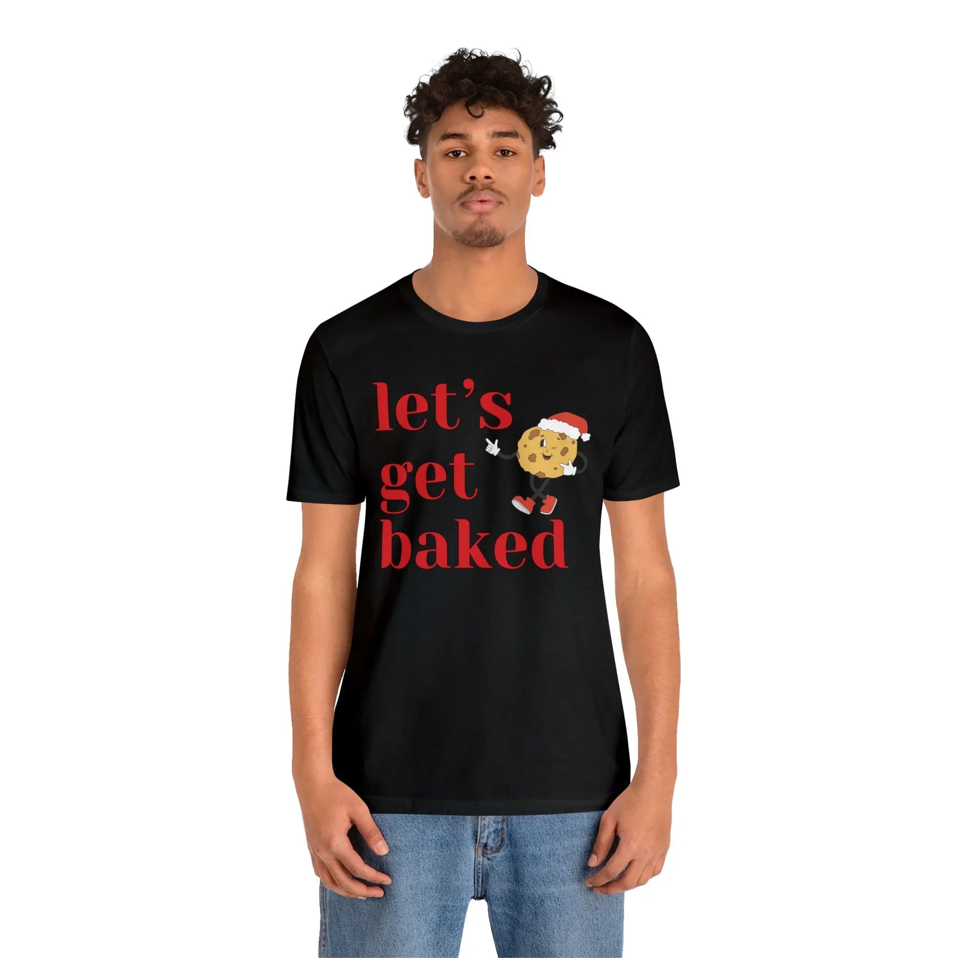 Let’s Get Baked Funny Christmas T Shirt Printify