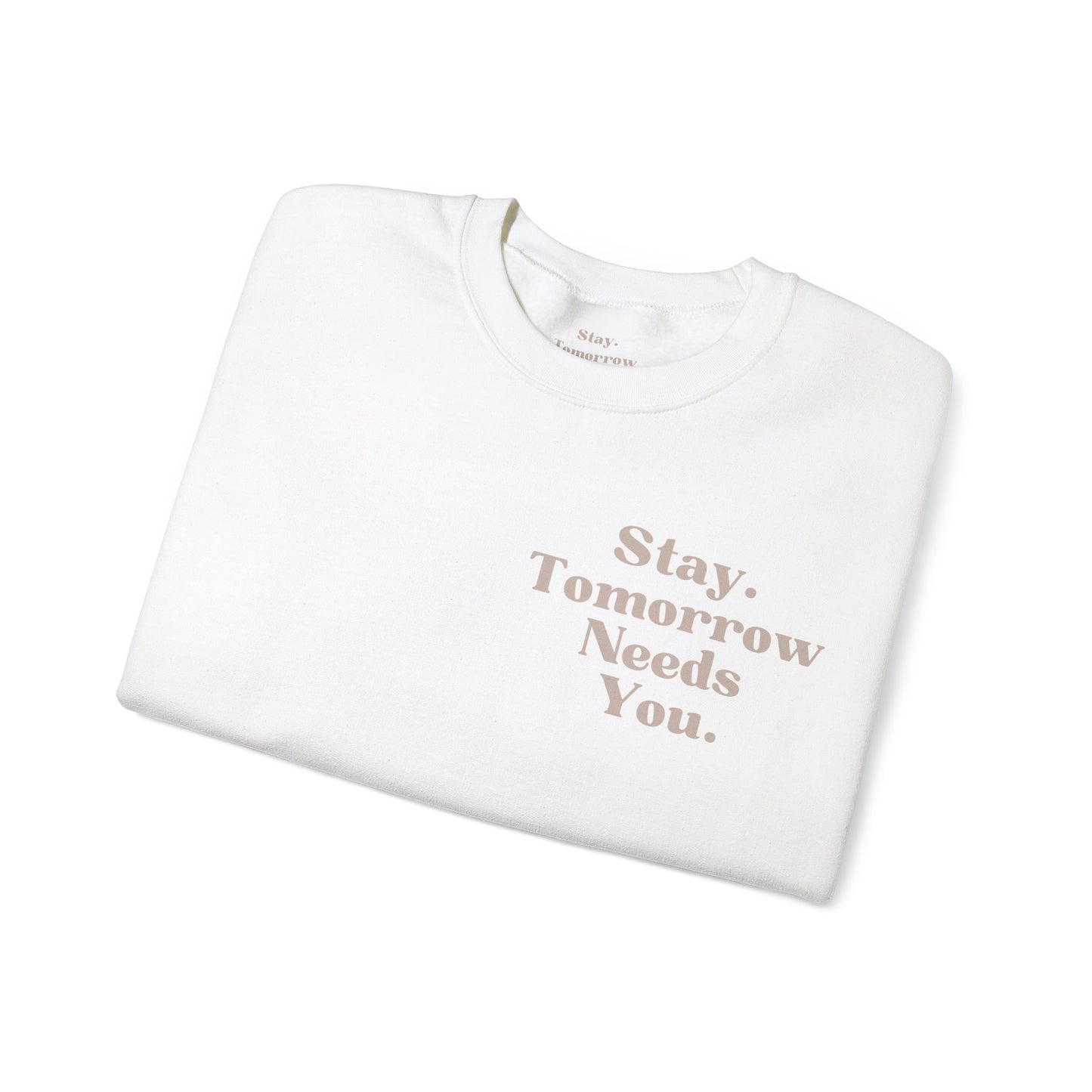 To the Person Behind Me: Stay Tomorrow Needs You Suicide Prevention Mental Health Awareness Sweatshirt Gift