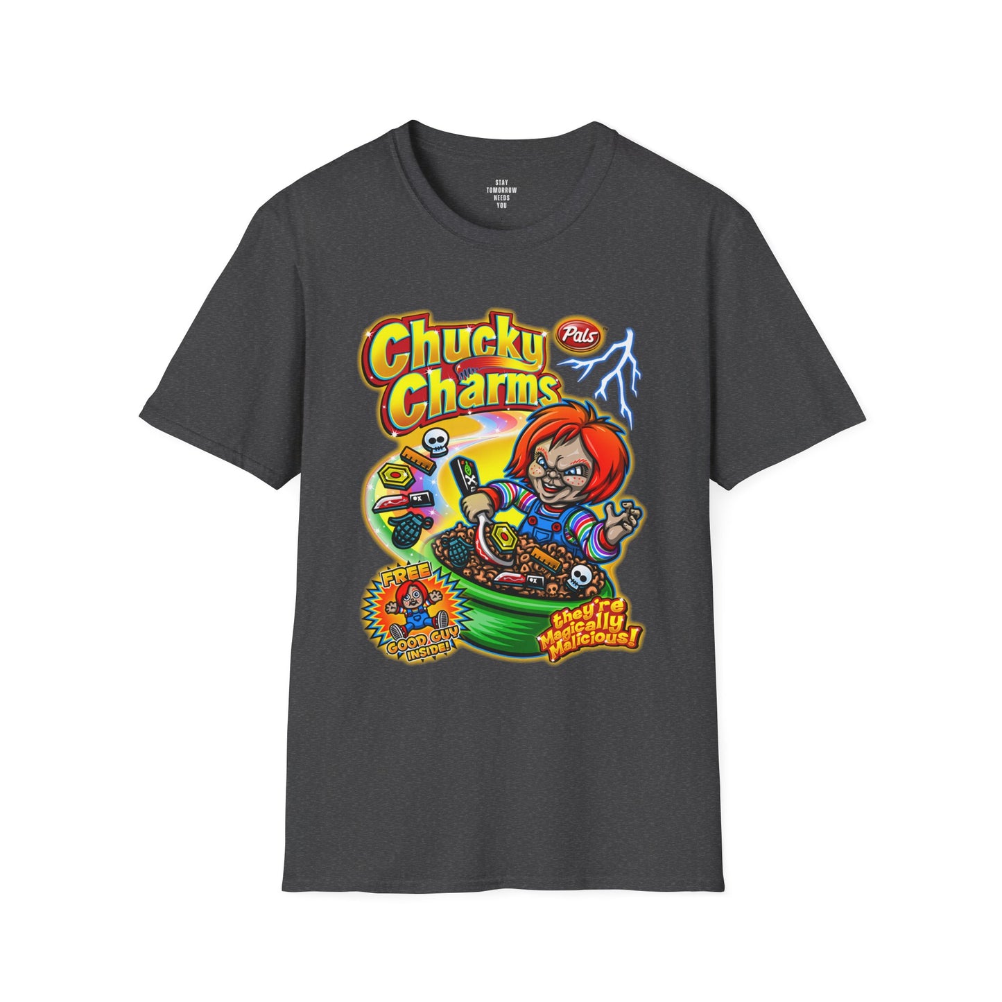 Spooky Season Halloween 2024 Chucky Charms' Child's Play Retro T-Shirt Horror Movie Lover