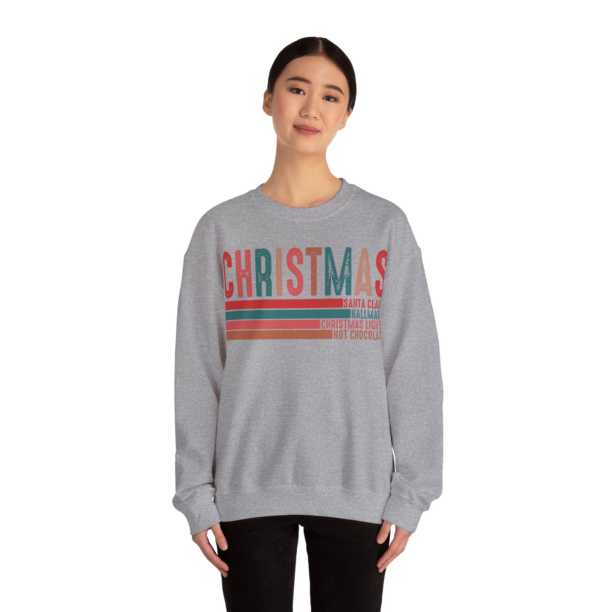 Christmas Sweatshirt 2024 Retro Nostalgic Holiday Season