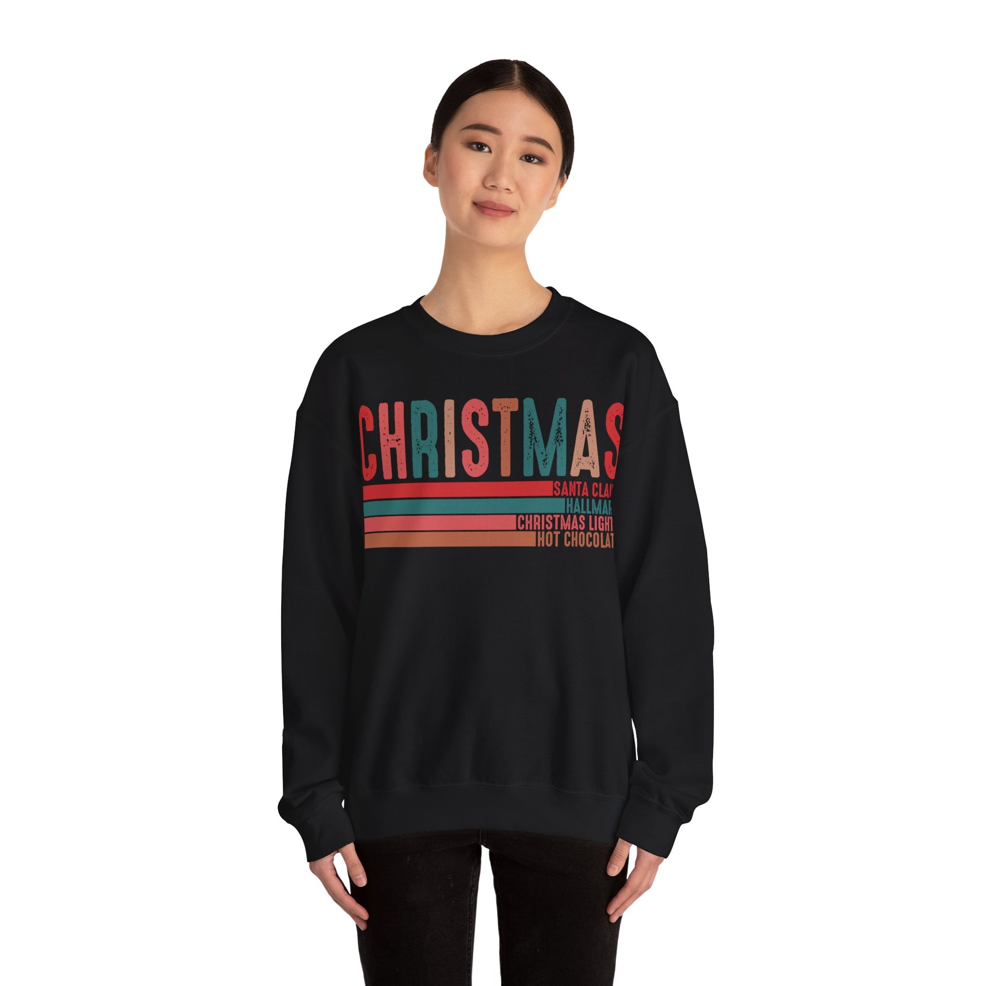 Christmas Sweatshirt 2024 Retro Nostalgic Holiday Season