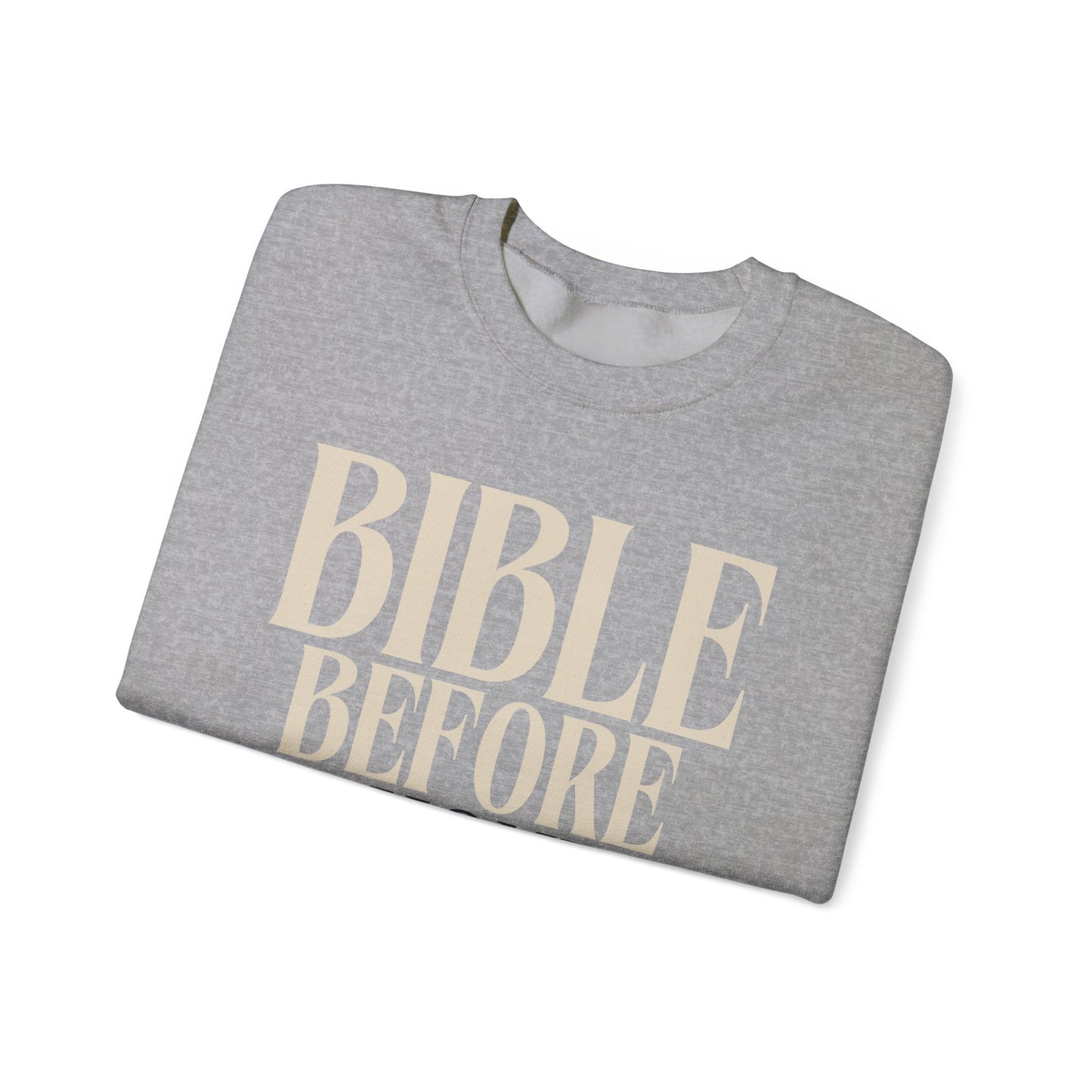 Bible Before Phone Christian Sweatshirt Catholic Jesus Read Your Bible Christian Apparel