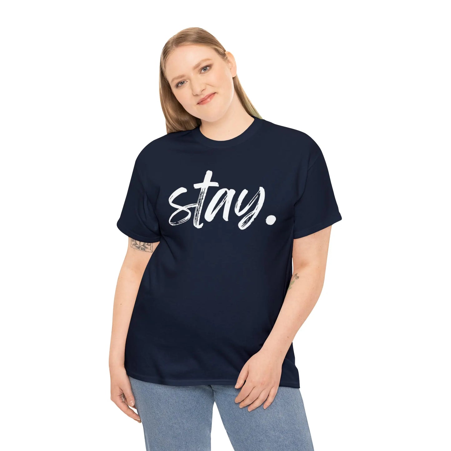 Support Mental Health with our 'Stay, Tomorrow Needs You' T-Shirt - papercraneco