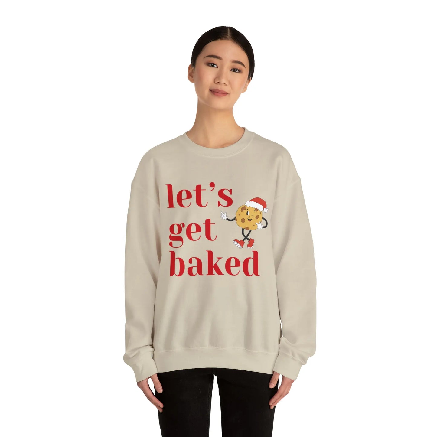 Let’s Get Baked Christmas Sweatshirt Printify