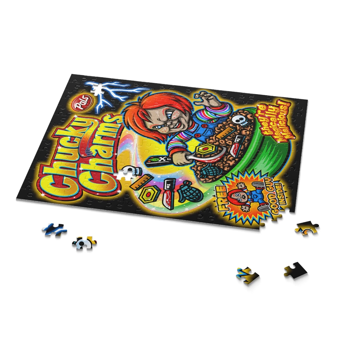Child’s Play Chucky Puzzle Chucky Charms horror movie gifts jigsaw puzzle - papercraneco