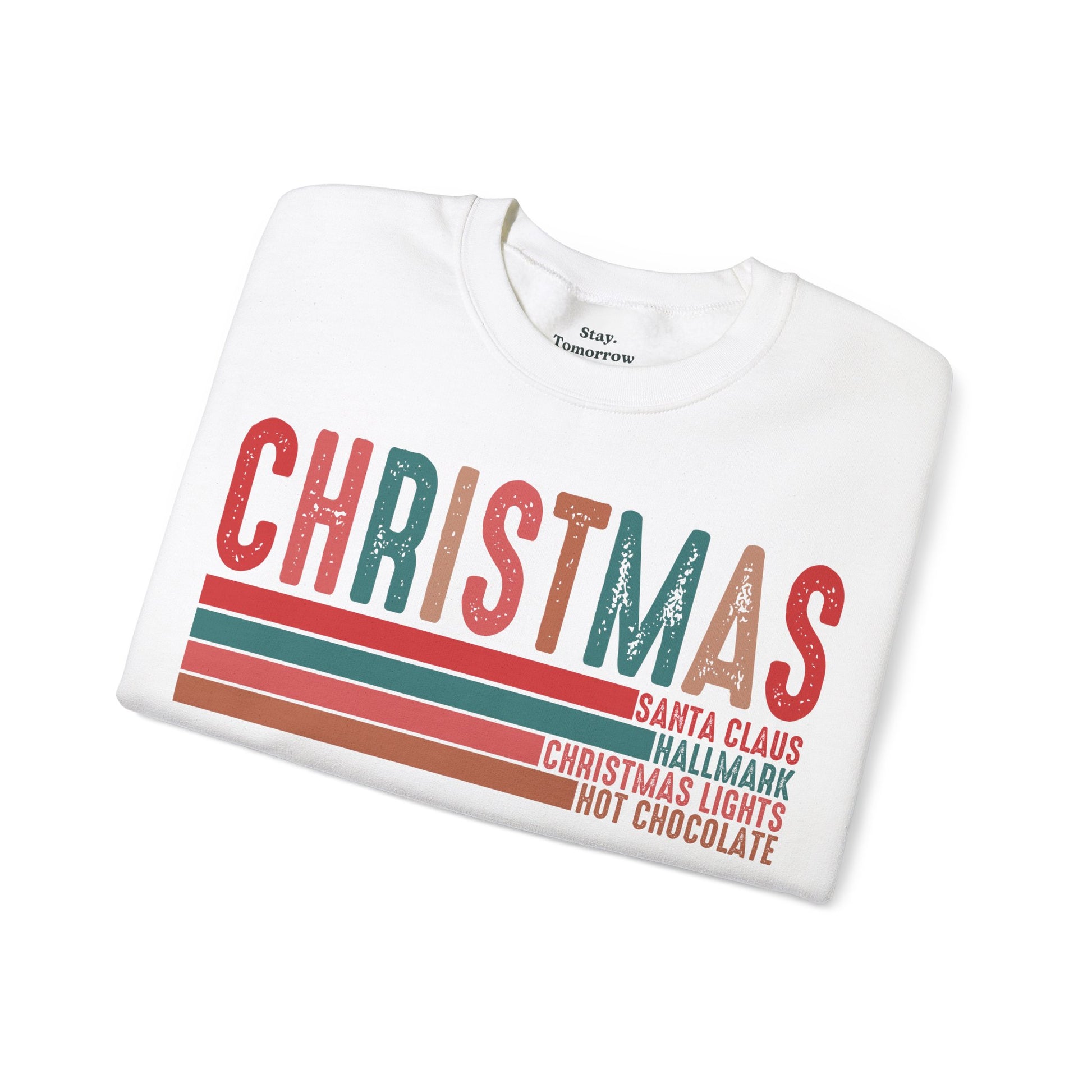 Christmas Sweatshirt 2024 Retro Nostalgic Holiday Season