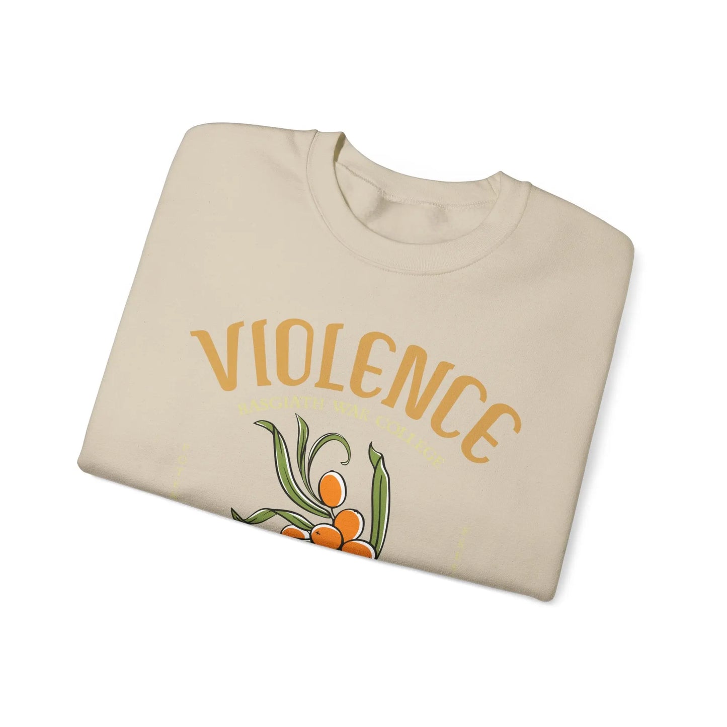 Fourth Wing Iron Flame Vintage-Style Violence Basgiath War College Apothecary Sweatshirt | Inspired by Rebecca Yarros Printify