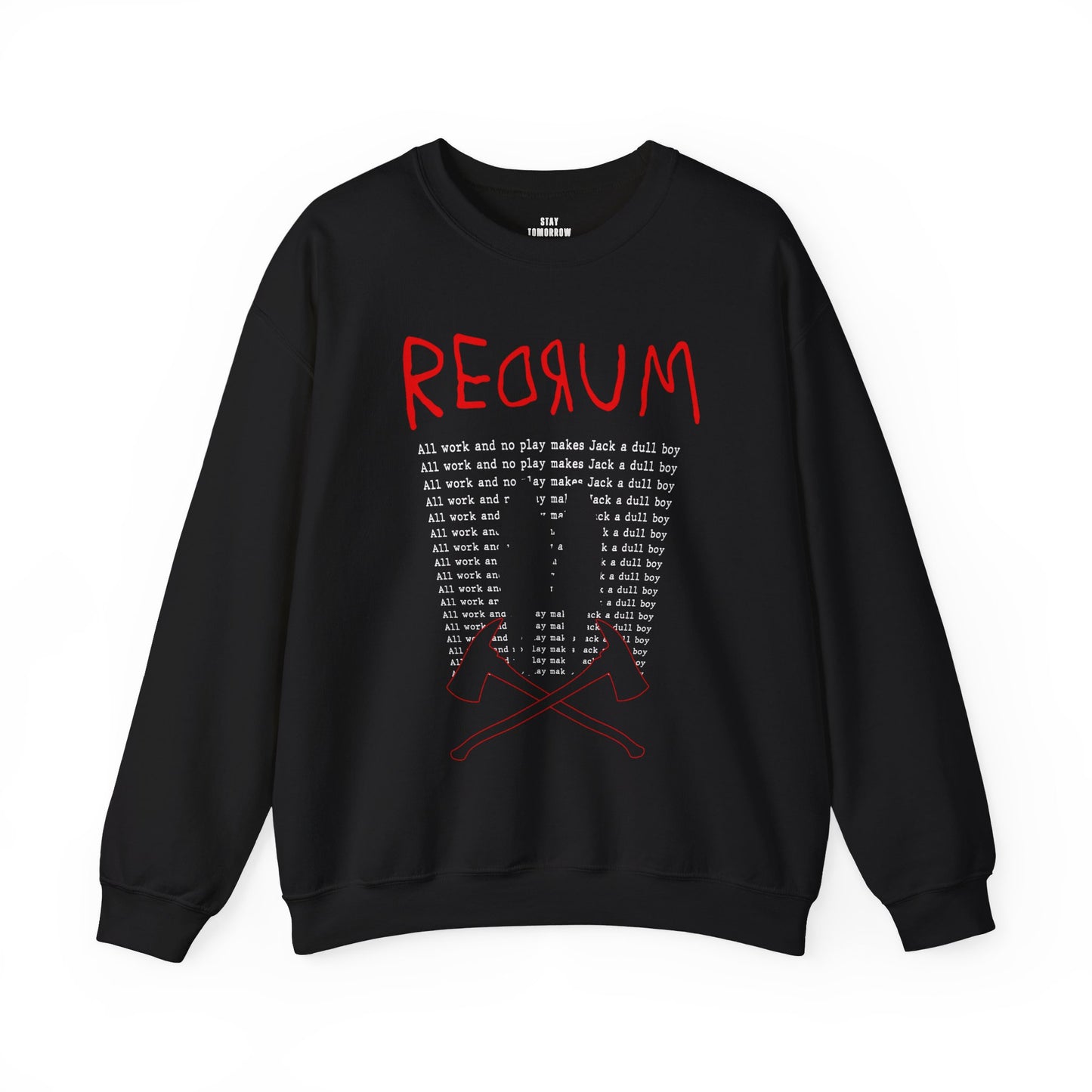 Spooky Season Halloween 2024 Redrum 'All Work and No Play' Inspired by The Shining Stephen King Sweatshirt Horror Movie Lovers