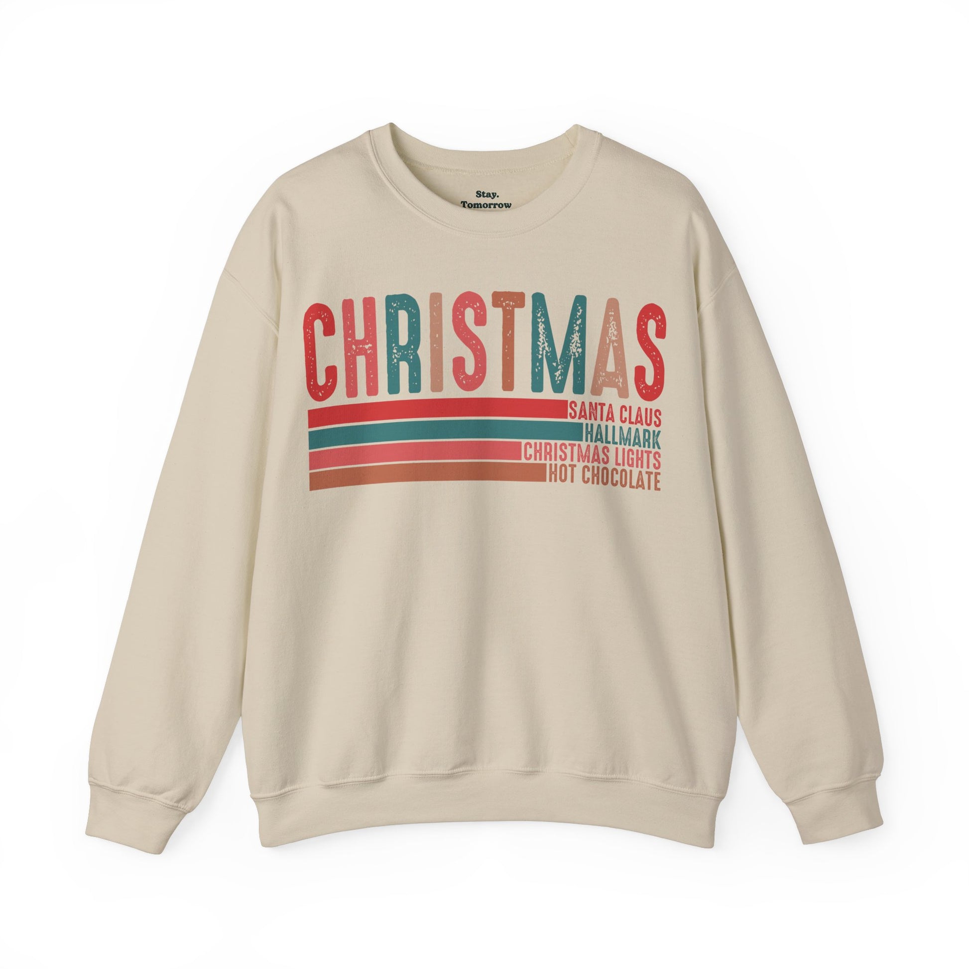 Christmas Sweatshirt 2024 Retro Nostalgic Holiday Season