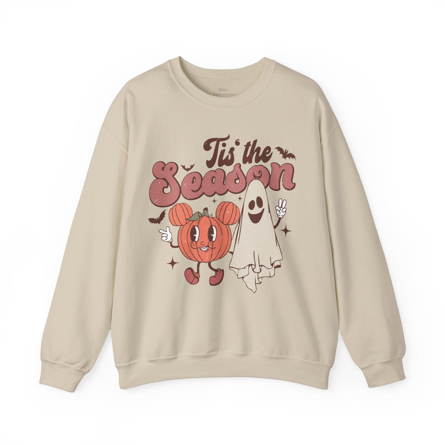 Spooky Season Halloween2024 Fall Cute Retro 'Tis the Season' Halloween Pumpkin Sweatshirt