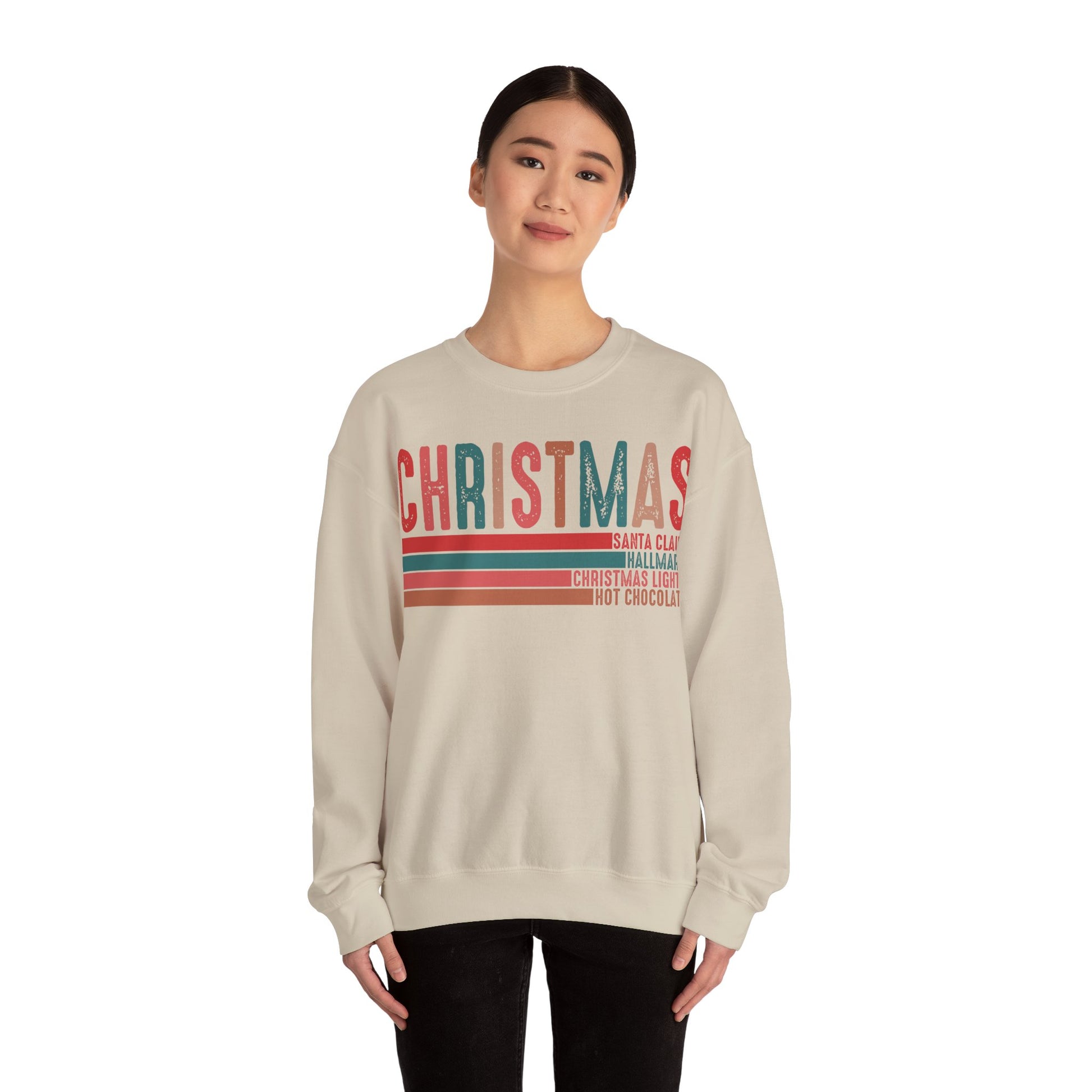 Christmas Sweatshirt 2024 Retro Nostalgic Holiday Season