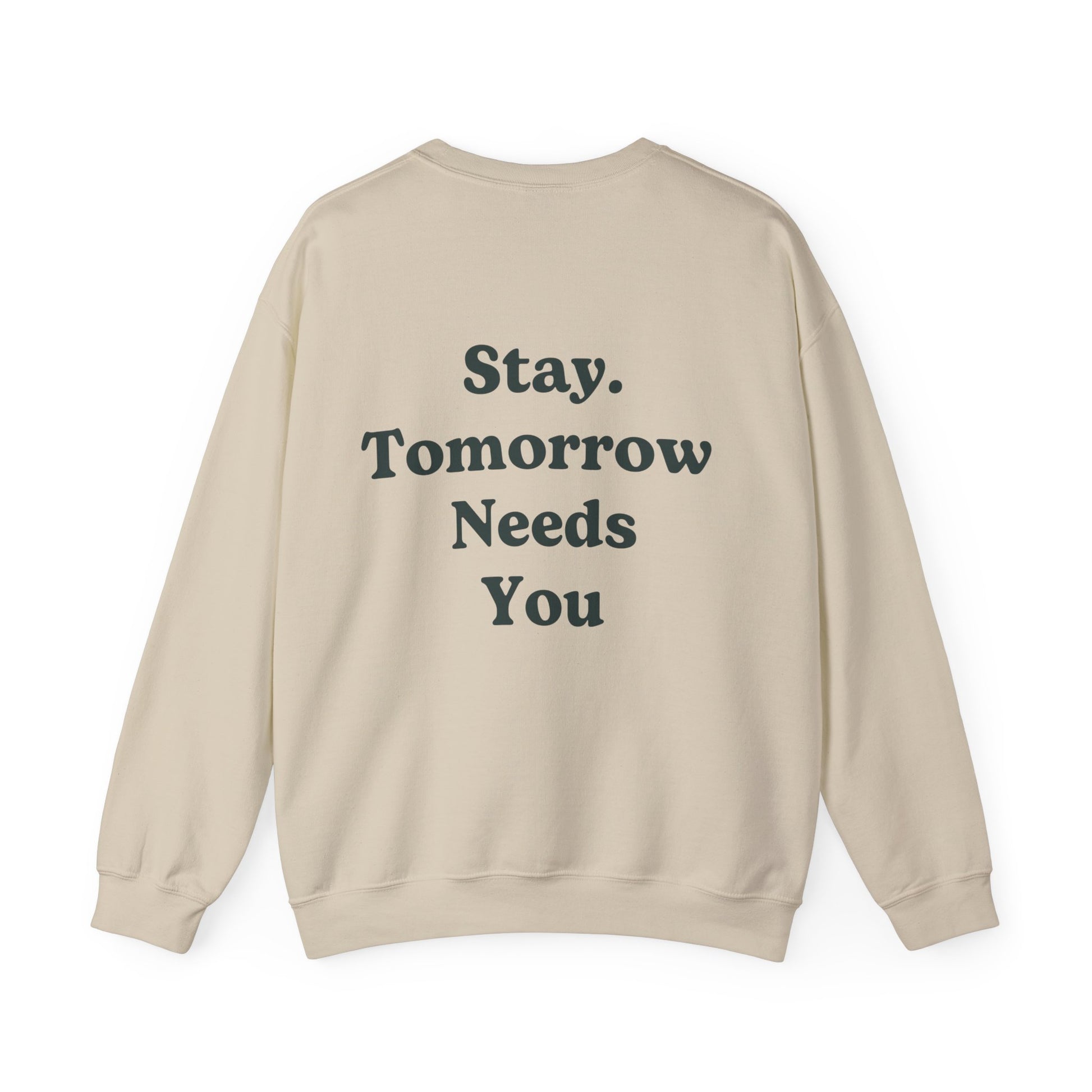 Retro Smiley Stay Tomorrow Needs You Suicide Prevention Sweatshirt Mental Health Awareness Gift Veterans Support Military Gift Christmas