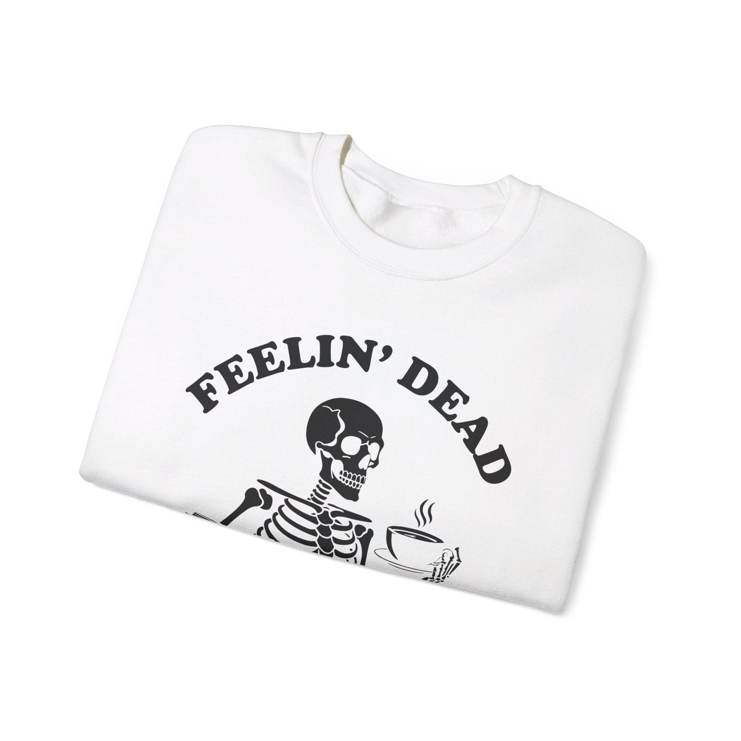 Feelin Dead But Well Read Sweatshirt, Bookish Crewneck, Book Lover, Bookworm Skeleton Sweatshirt BookTok Book Club Bookish Sweatshirt Biblio