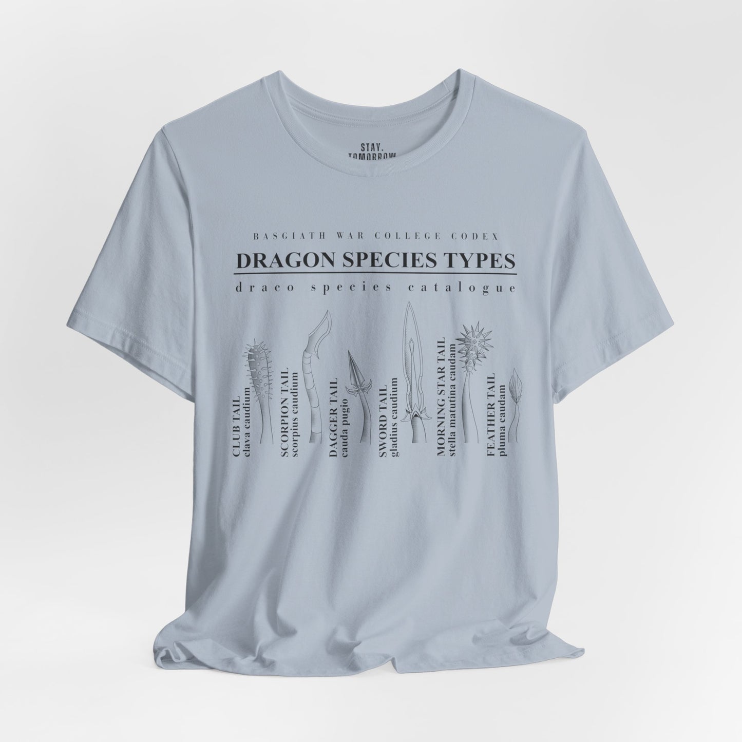 Onyx Storm Fourth Wing Iron Flame Basgiath War College Codex of Dragon Species T-Shirt Book Lovers | Inspired by Rebecca Yarros Bookish Gifts BookTok Bibliophile