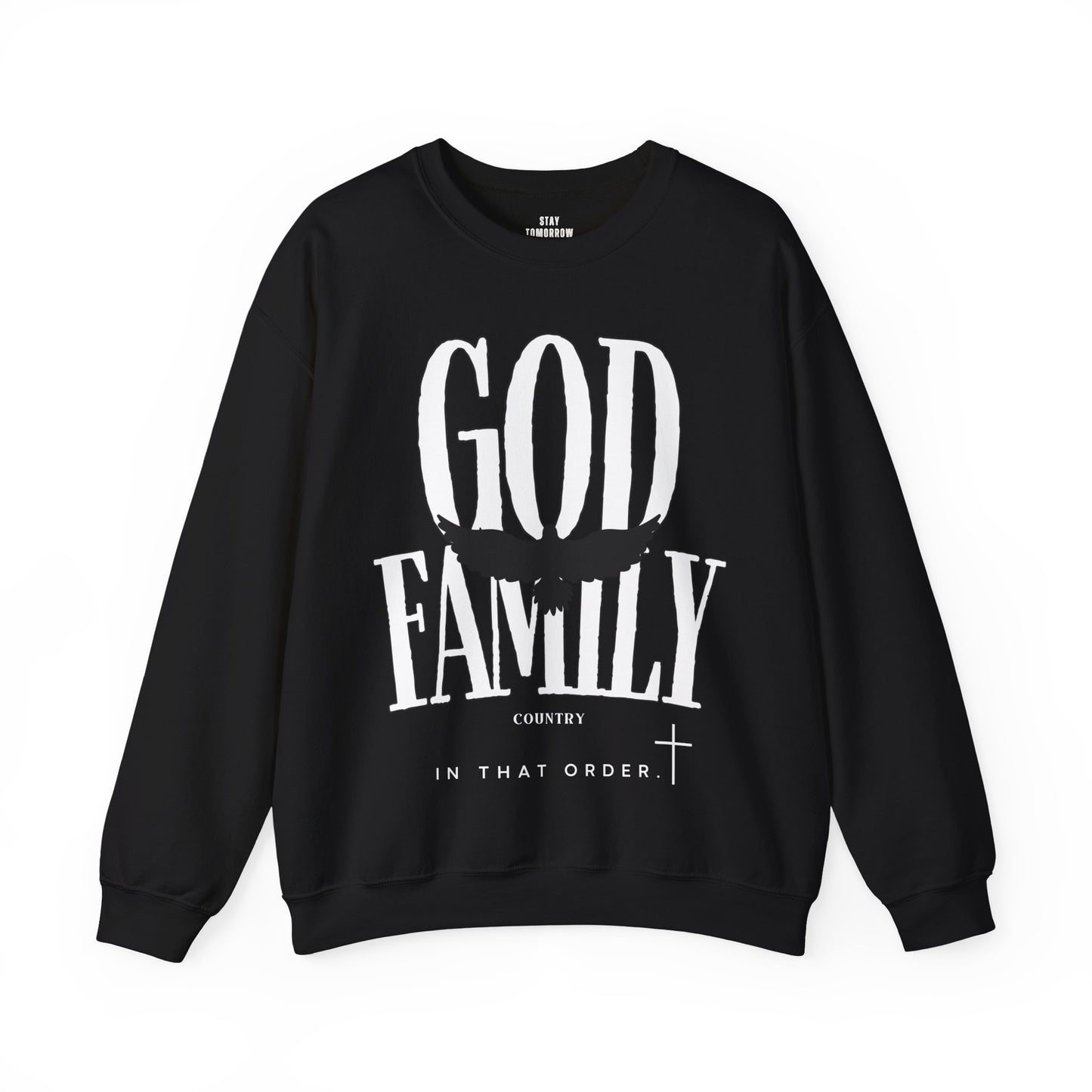 Charlie Kirk God a family Country in that order Christian sweatshirt America patriot 