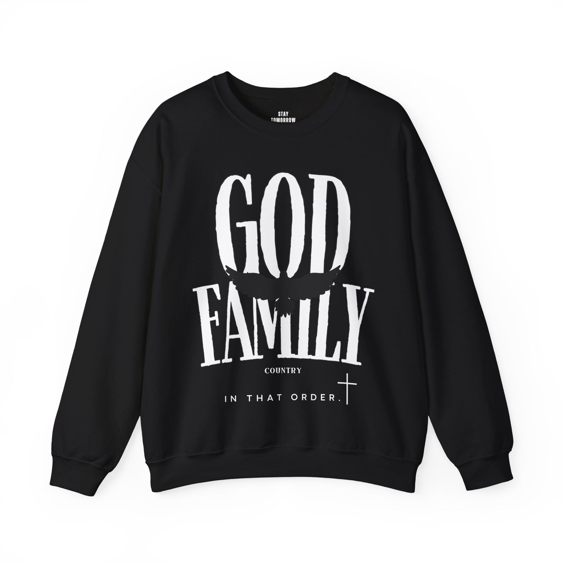 Charlie Kirk God a family Country in that order Christian sweatshirt America patriot 
