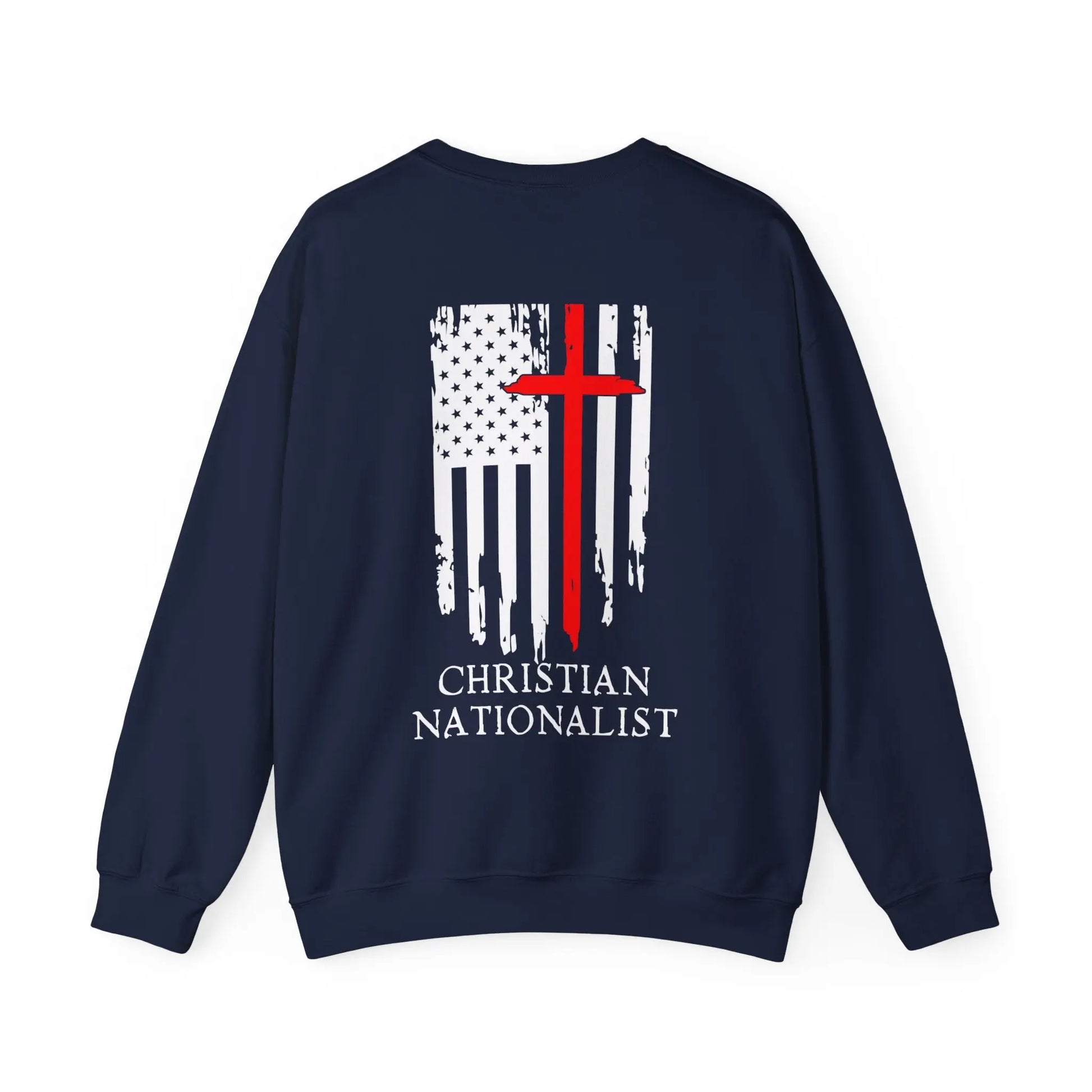 Proud Christian Nationalist Sweatshirt Faith , American Flag and Faith, American Sweatshirt, Military Gift, American Pride, Cross Flag Easter, Fathers Day Mothers Day