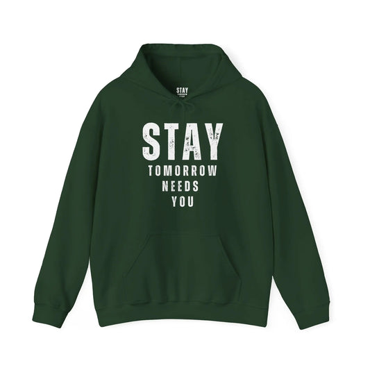 Mental Health Awareness Stay Tomorrow Needs You Mental Health Hooded Sweatshirt Printify