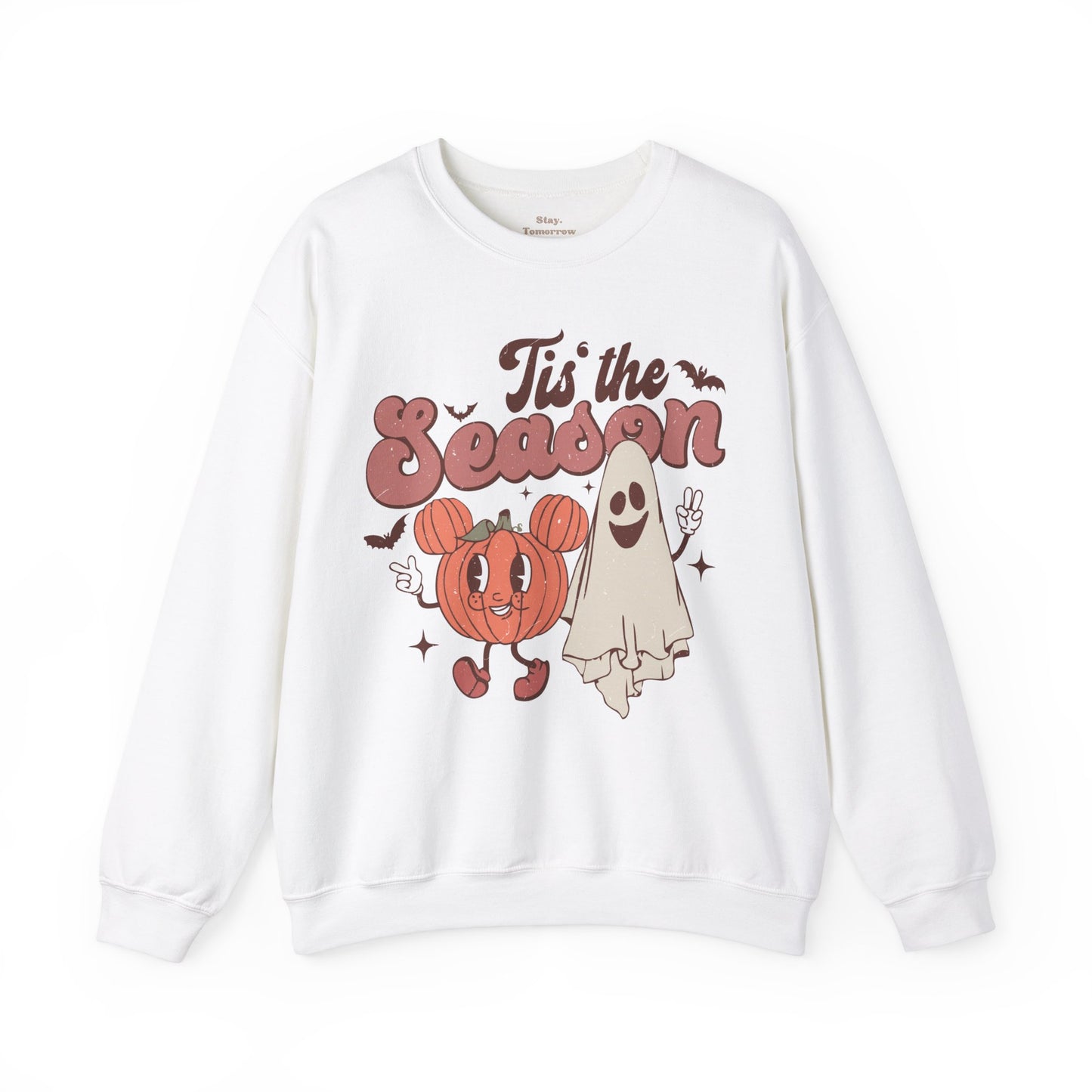 Spooky Season Halloween2024 Fall Cute Retro 'Tis the Season' Halloween Pumpkin Sweatshirt