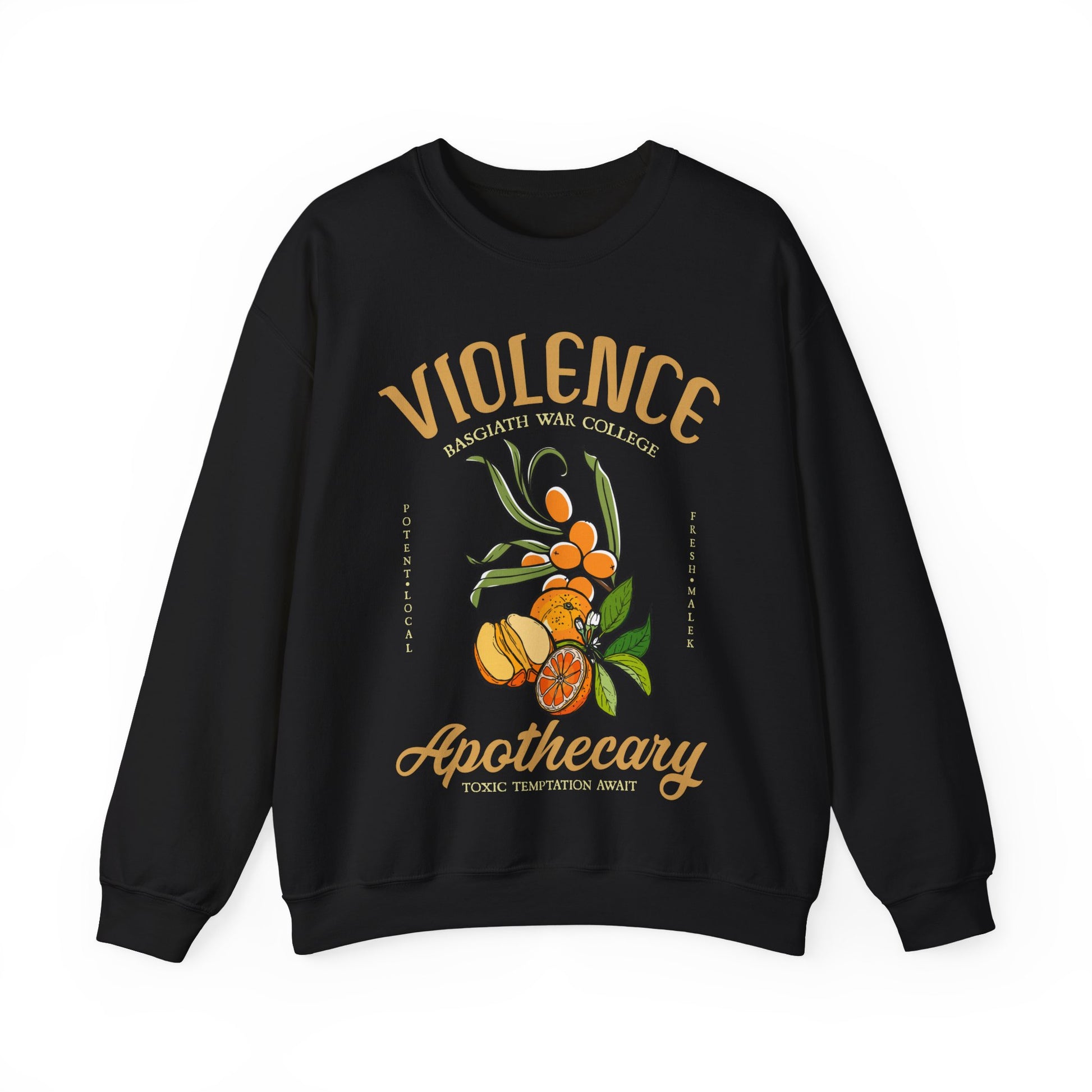 Onyx Storm Fourth Wing Iron Flame Vintage-Style Violence Basgiath War College Apothecary Sweatshirt | Inspired by Rebecca Yarros - Stay Tomorrow Needs You