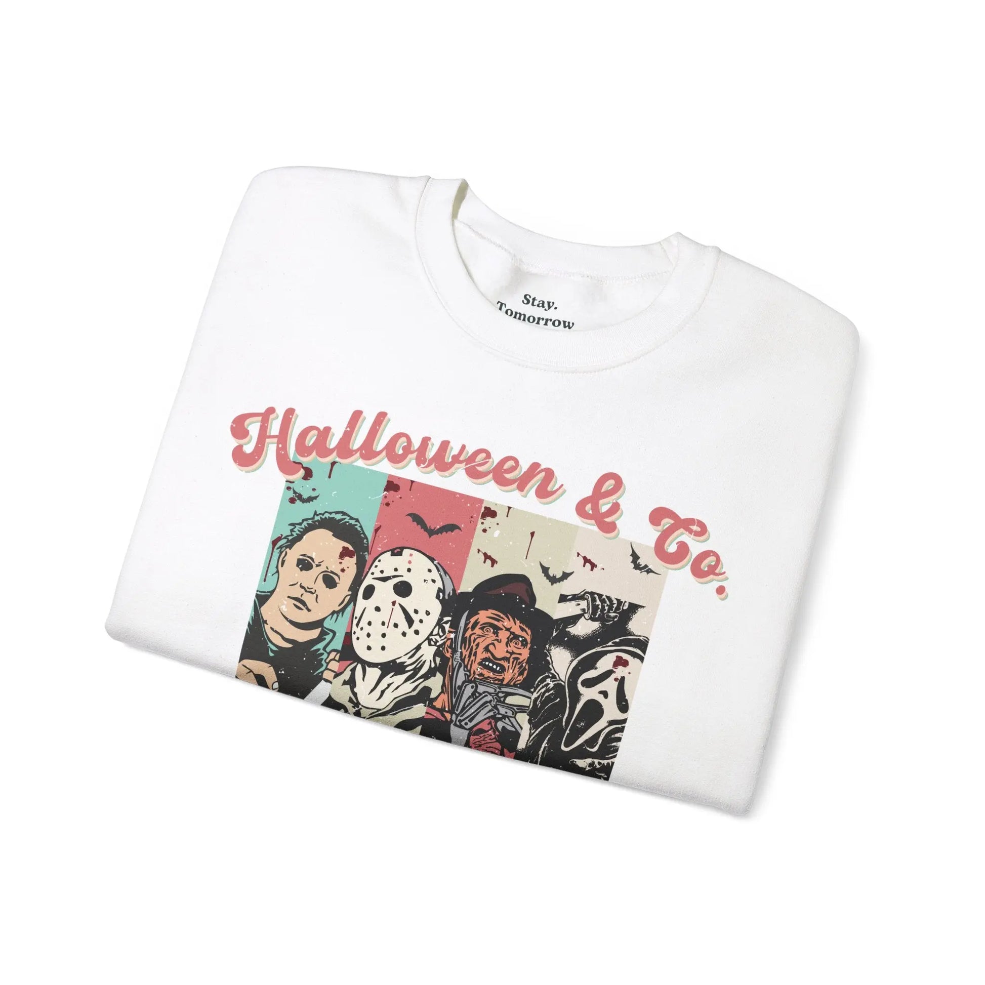Retro Boho Halloween Horror Sweatshirt - Michael Meyers, Jason Vorhees, Freddy Krueger, Ghost Face Scream Hoodie Halloween, Friday the 13th, Nightmare on Elm Street, 2024