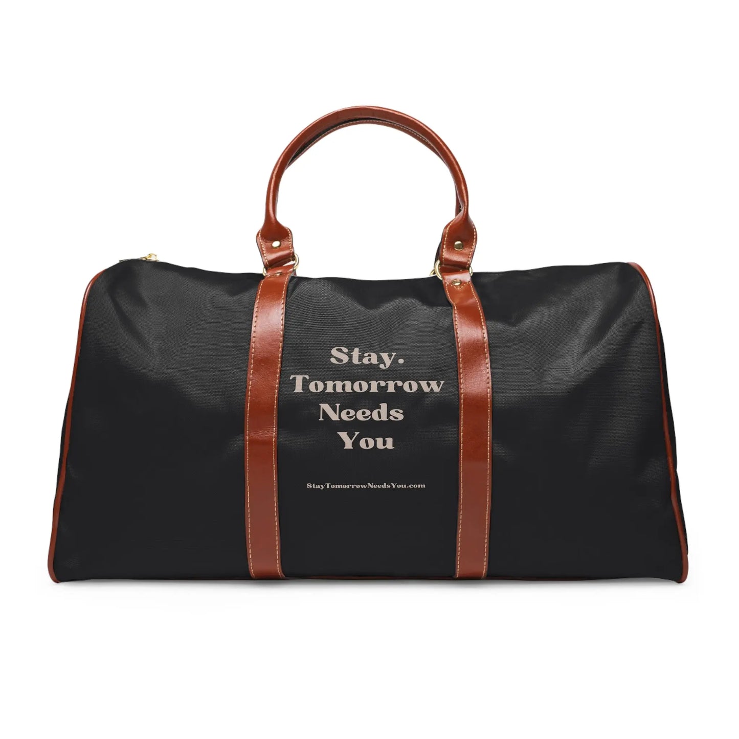 Suicide Awareness Stay Tomorrow Needs You Waterproof Travel Bag - Ideal for Mother’s Day travels. Carry essentials with purpose, supporting mental health awareness. Shop now