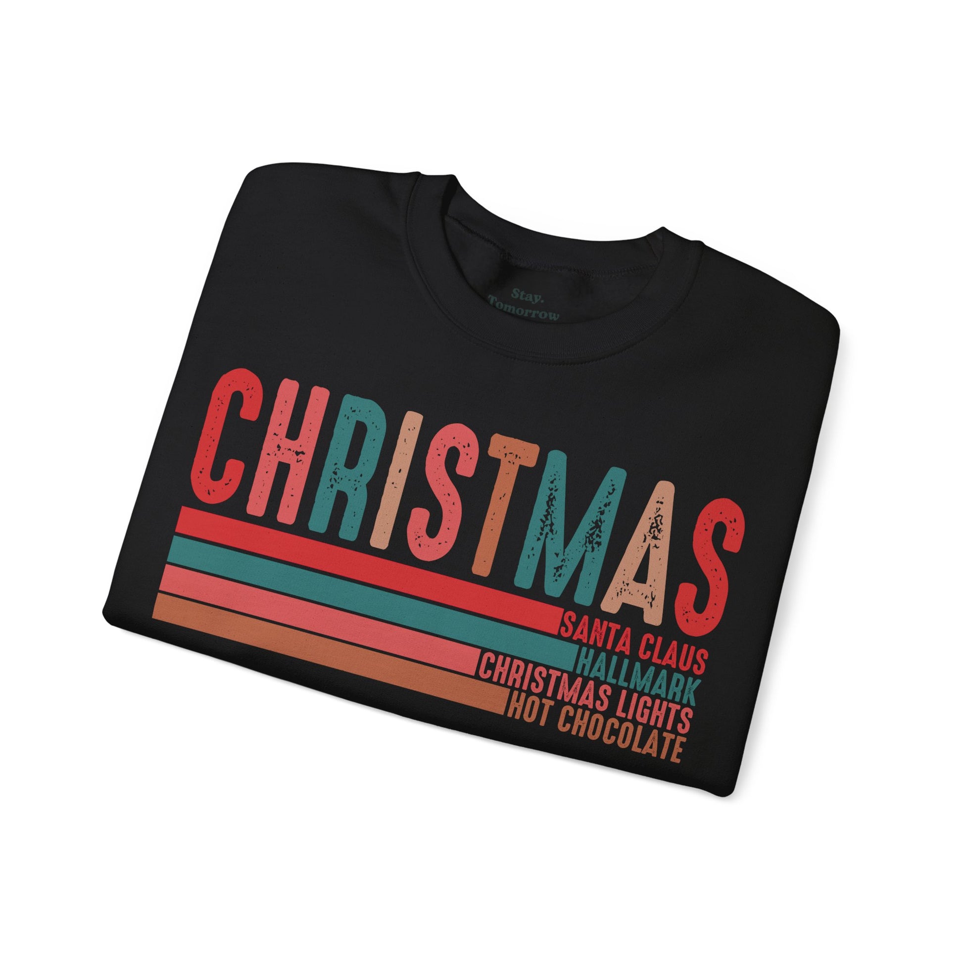 Christmas Sweatshirt 2024 Retro Nostalgic Holiday Season