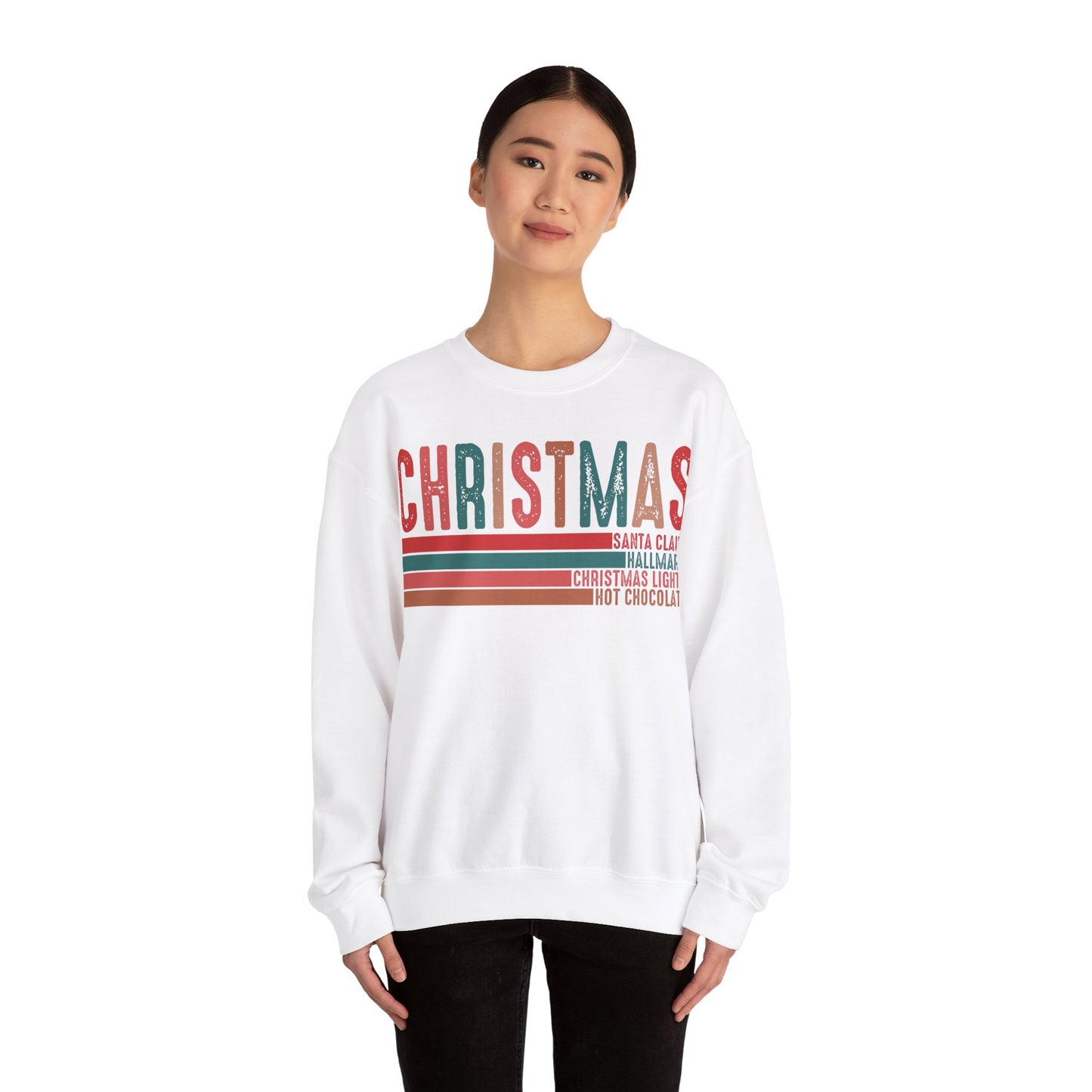 Christmas Sweatshirt 2024 Retro Nostalgic Holiday Season