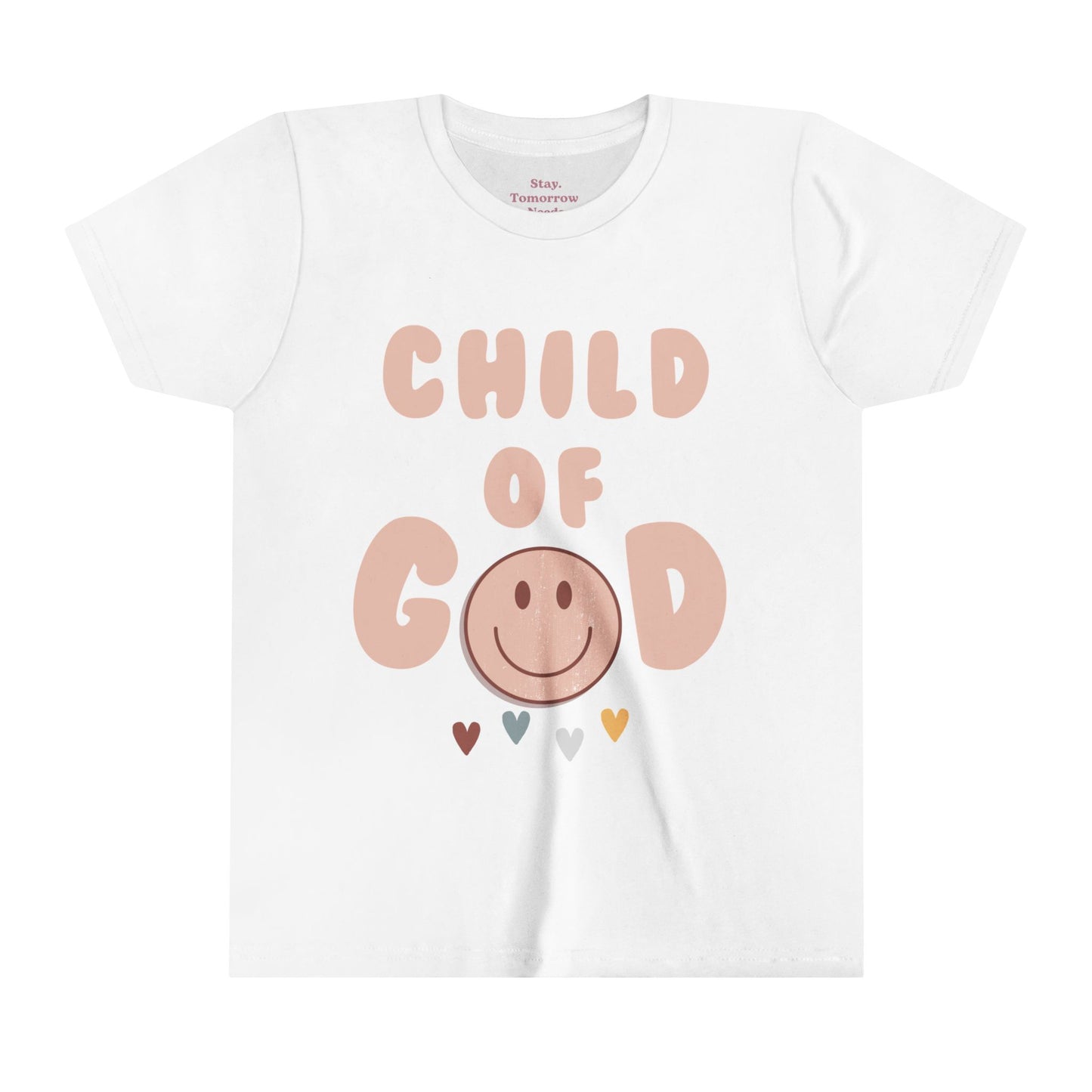 Child of God Girls Christian T shirt retro boho pink Jesus Christmas Gift